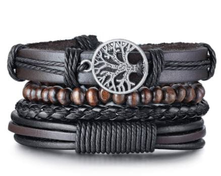 BRACELET TRESSÉ - Arbre de vie