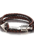 BRACELET VIKING - Cuir & Flèche