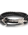 BRACELET VIKING - Cuir & Flèche
