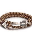 BRACELET VIKING - Cuir & Flèche