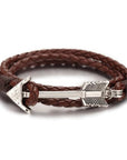 BRACELET VIKING - Cuir & Flèche