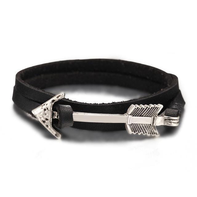 BRACELET VIKING - Cuir & Flèche