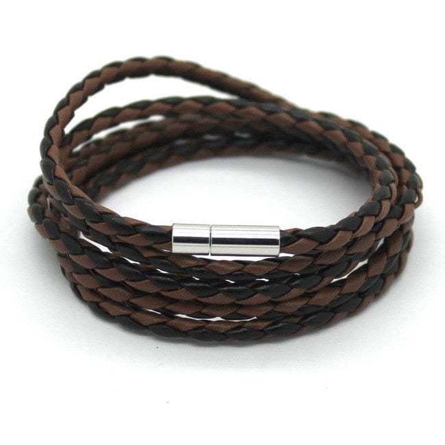 BRACELET VIKING - Cuir Viking Tressé