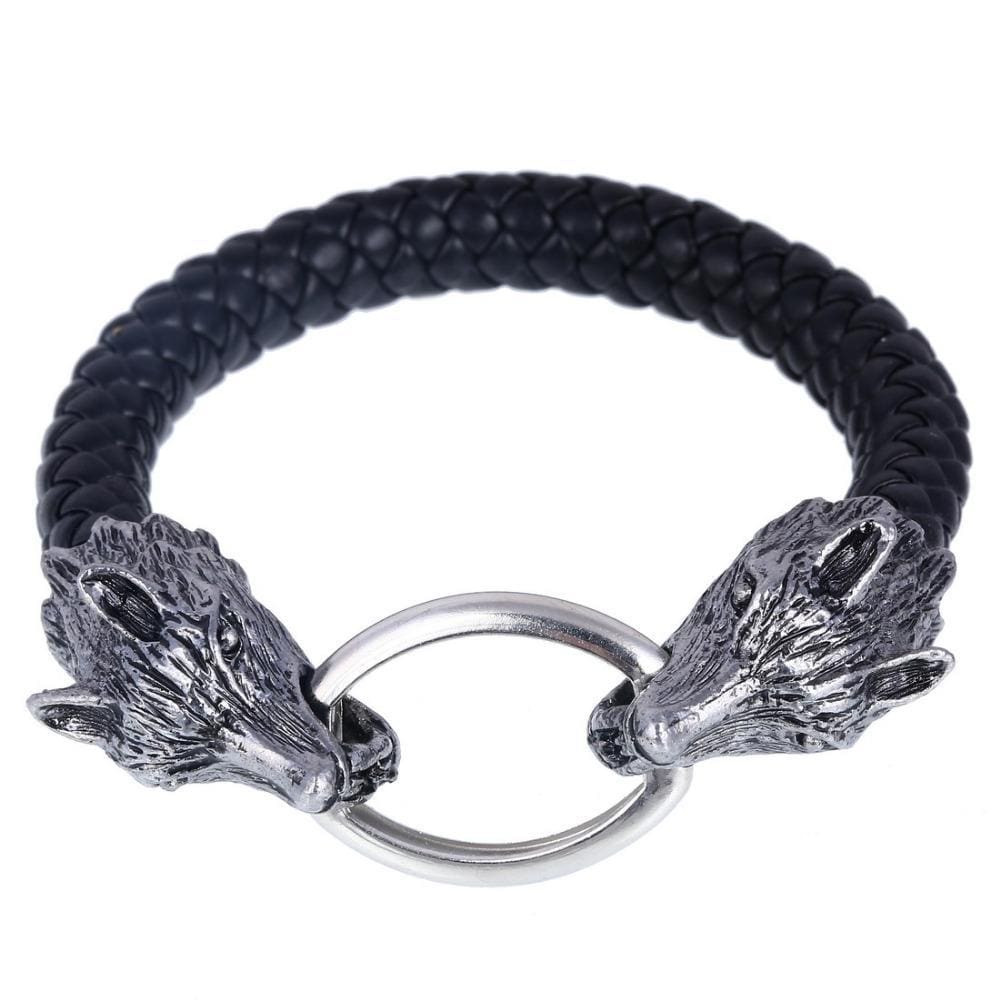 BRACELET VIKING - Loup Nordique