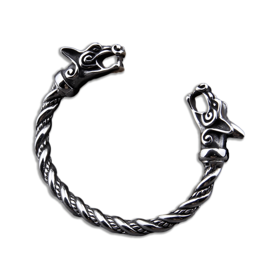 BRACELET VIKING - Loup scandinave