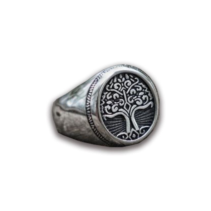 Chevalière Viking arbre de vie Yggdrasil