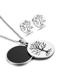 Collier & Boucles D'oreilles Arbre De Vie