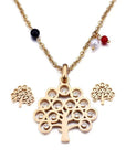 Collier & Boucles D'oreilles Arbre De Vie