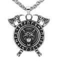 Collier Loup Fenrir Et Runes