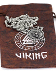 Collier Loup Fenrir Et Runes