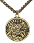 Collier Loup Fenrir Et Runes