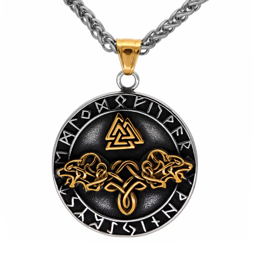 Collier Valknut & Fenrir