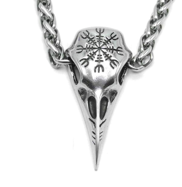 COLLIER VEGVISIR - TÈTE DE CORBEAU