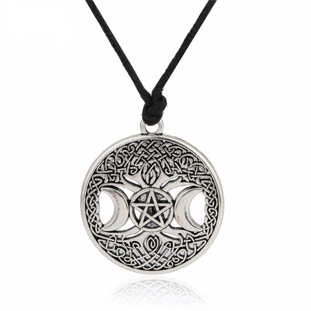 COLLIER VIKING - ARBRE DE VIE & PENTACLE