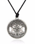 COLLIER VIKING - ARBRE DE VIE & PENTACLE