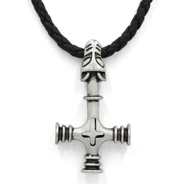 COLLIER VIKING - CROIX LOUP FENRIR