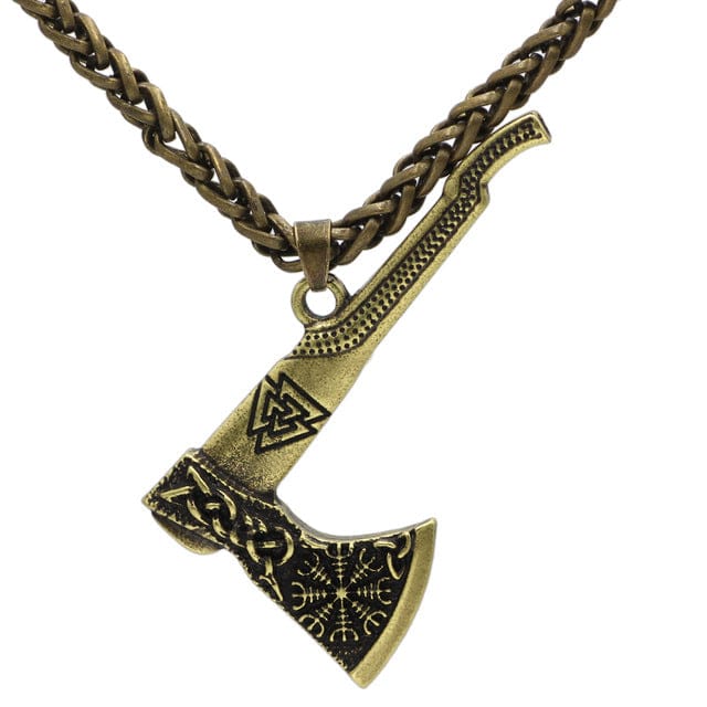 COLLIER VIKING - HACHE VALKNUT