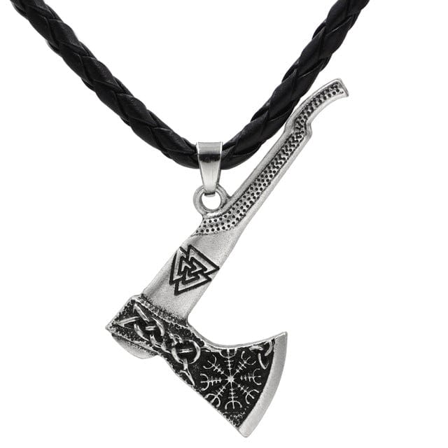 COLLIER VIKING - HACHE VALKNUT