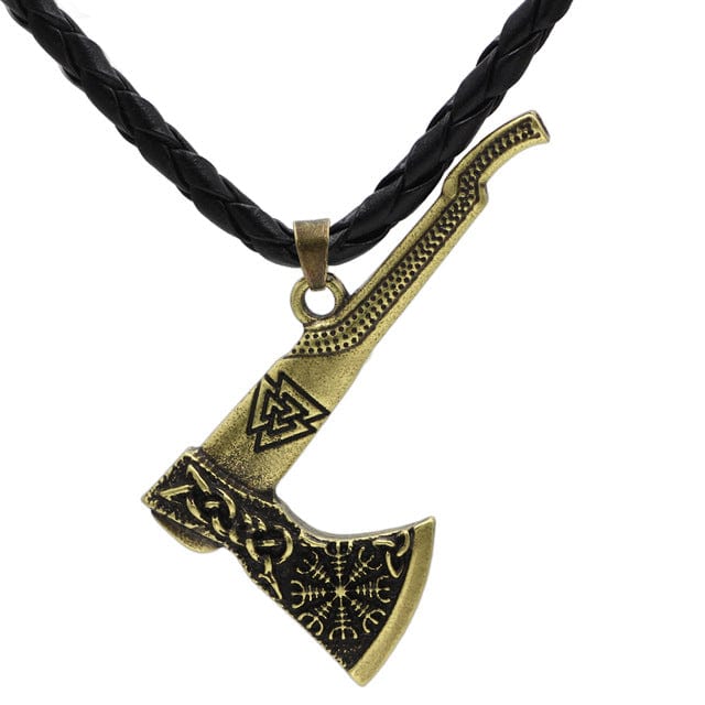 COLLIER VIKING - HACHE VALKNUT