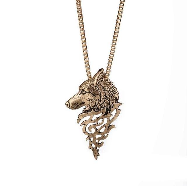 COLLIER VIKING - LOUP PORTE-BONHEUR