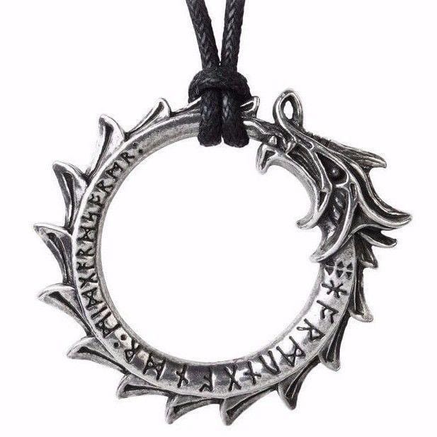COLLIER VIKING - Serpent de midgard