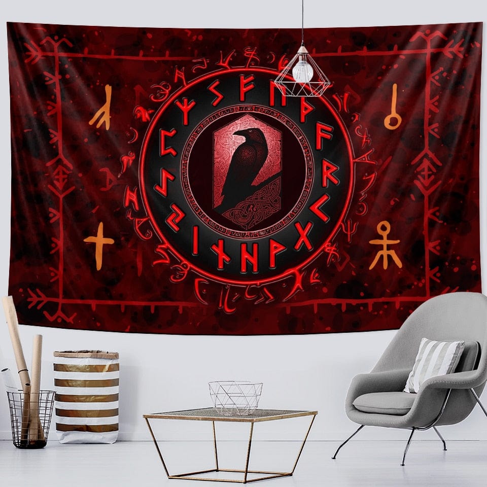 DRAPEAU CORBEAU ODIN