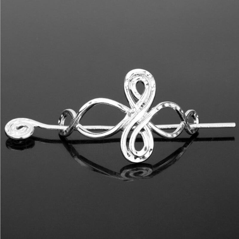 Épingle à cheveux en argent avec noeud celtique