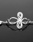 Épingle à cheveux en argent avec noeud celtique
