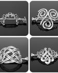Épingle à cheveux en argent avec noeud celtique