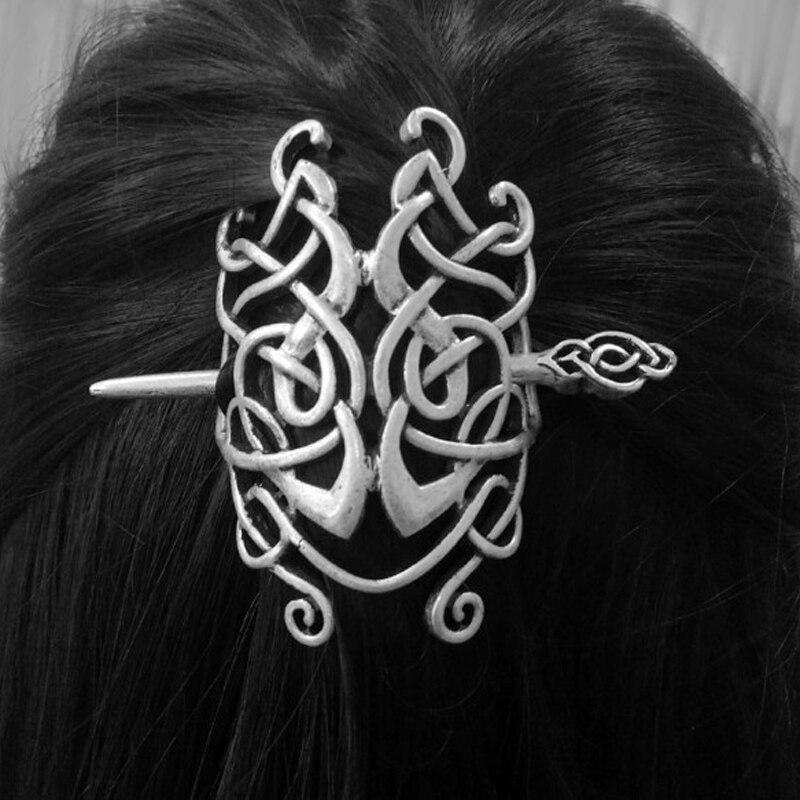 Épingle à cheveux en argent avec noeud celtique