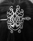Épingle à cheveux en argent avec noeud celtique