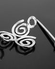 Épingle à cheveux en argent avec noeud celtique