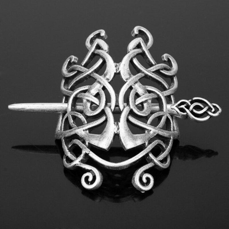 Épingle à cheveux en argent avec noeud celtique