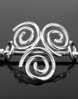 Épingle à cheveux en argent avec noeud celtique