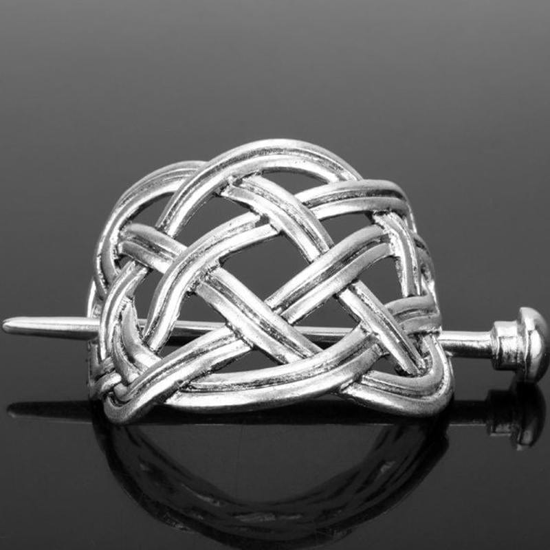 Épingle à cheveux en argent avec noeud celtique