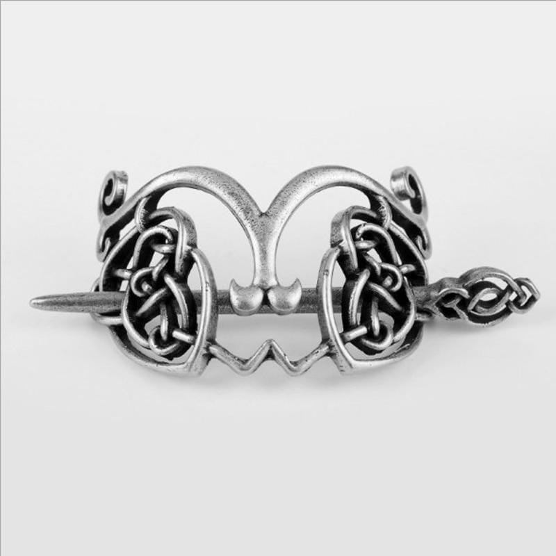 Épingle à cheveux en argent avec noeud celtique