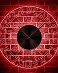 Horloge Viking LED / Vegvisir & Runes 3D