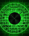 Horloge Viking LED / Vegvisir & Runes 3D