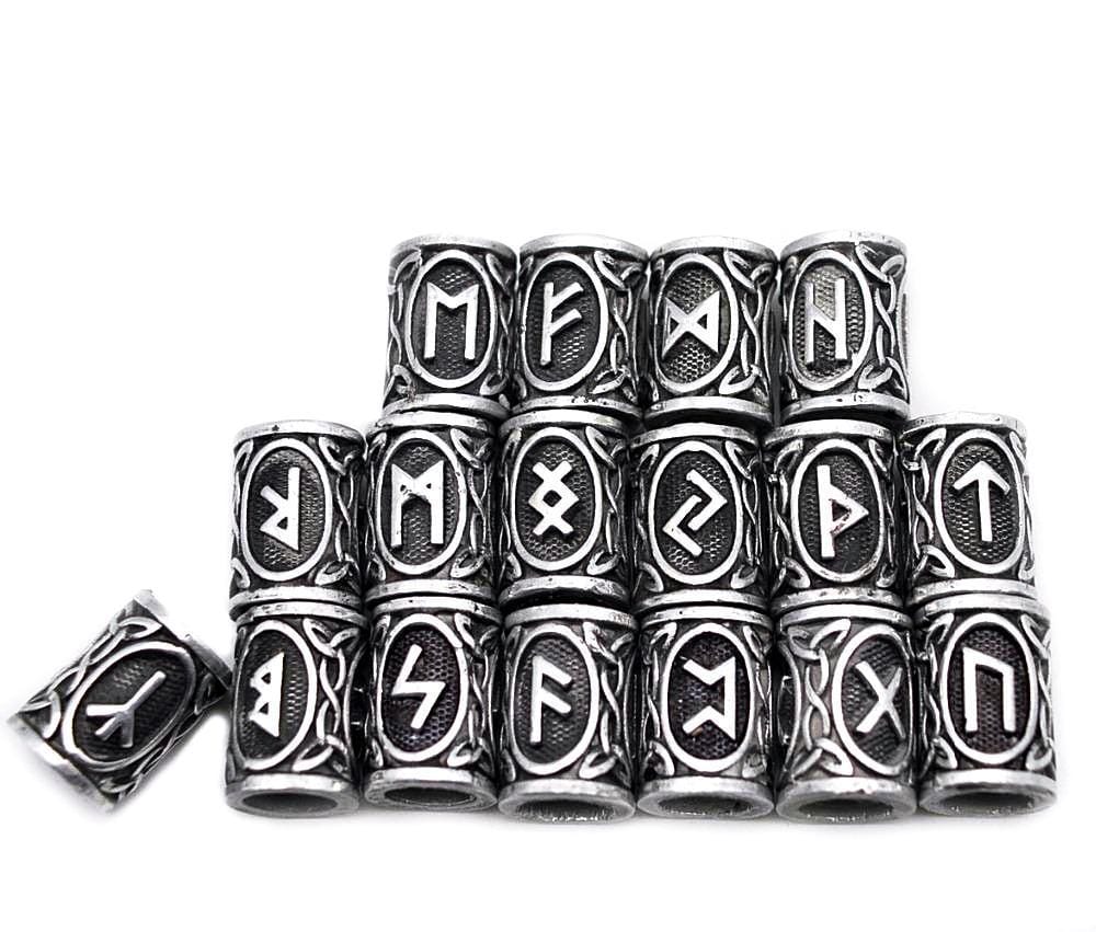 Lots de 24 perles Runique Viking Authentique