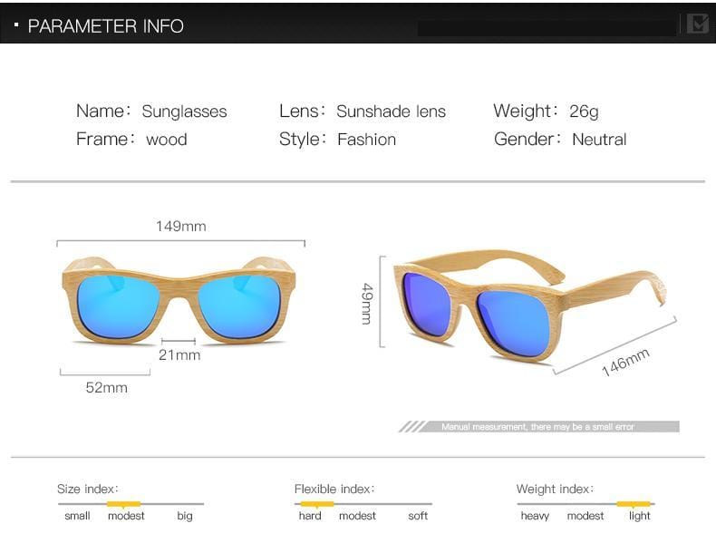 Lunettes de Soleil en Bois