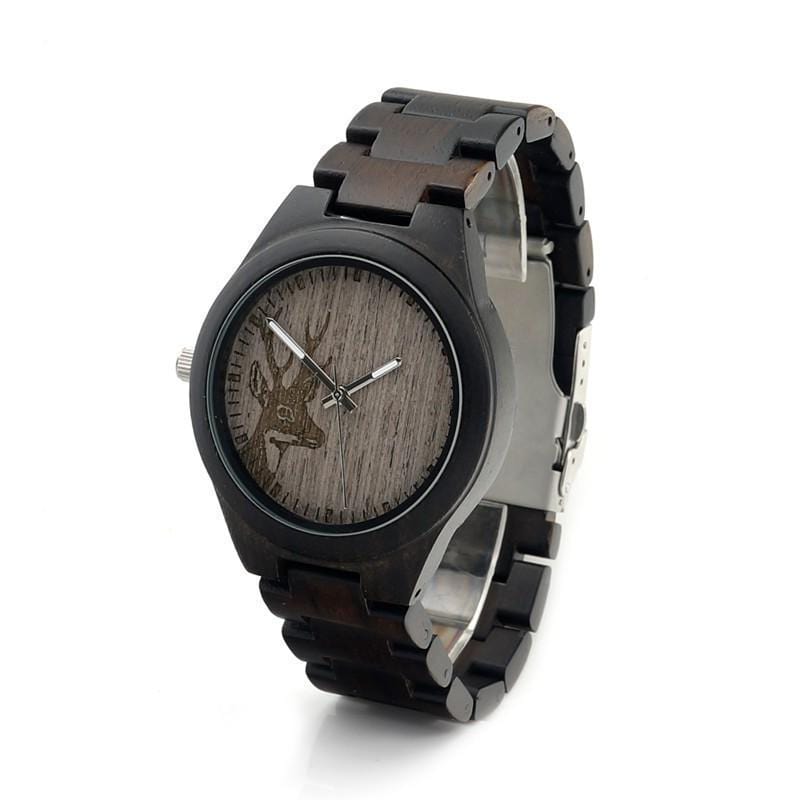 MONTRE EN BOIS - CERF NORDIQUE