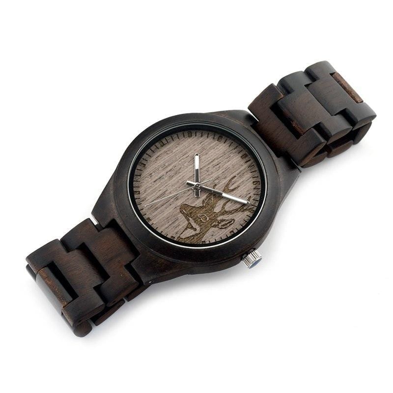MONTRE EN BOIS - CERF NORDIQUE