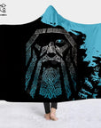 Plaid à capuche Corbeaux Odin