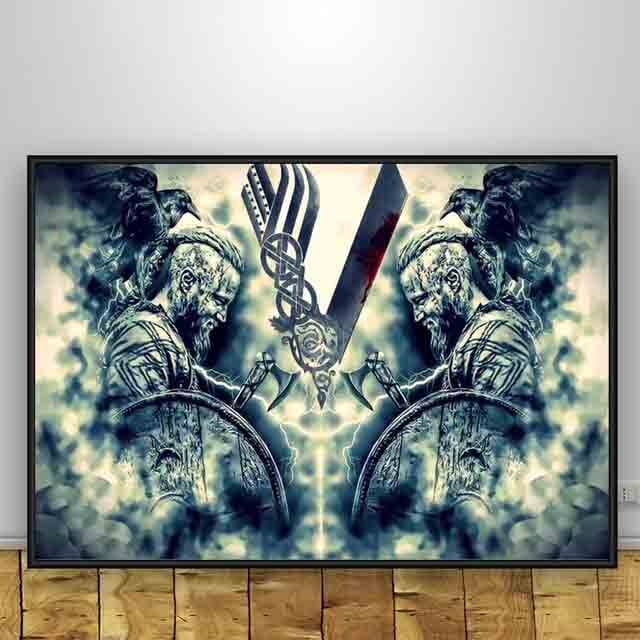 Poster Vikings Posters and Prints Canvas Painting Wall Art Picture for Living Room Home Decor