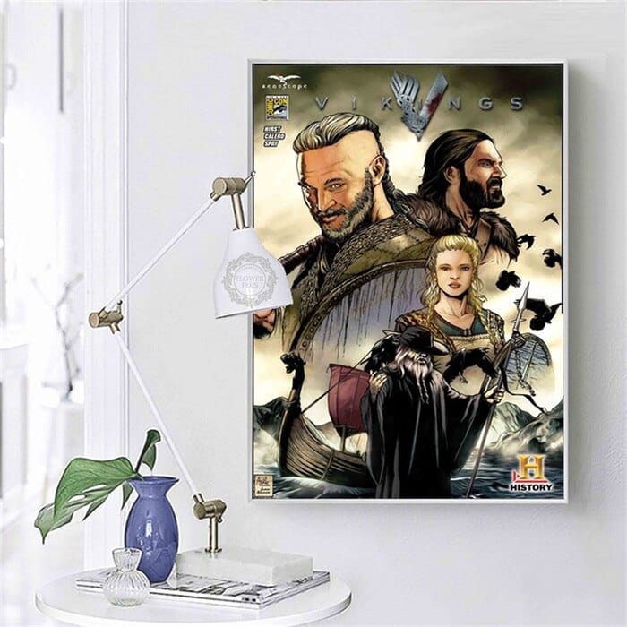 Poster Vikings Posters and Prints Canvas Painting Wall Art Picture for Living Room Home Decor