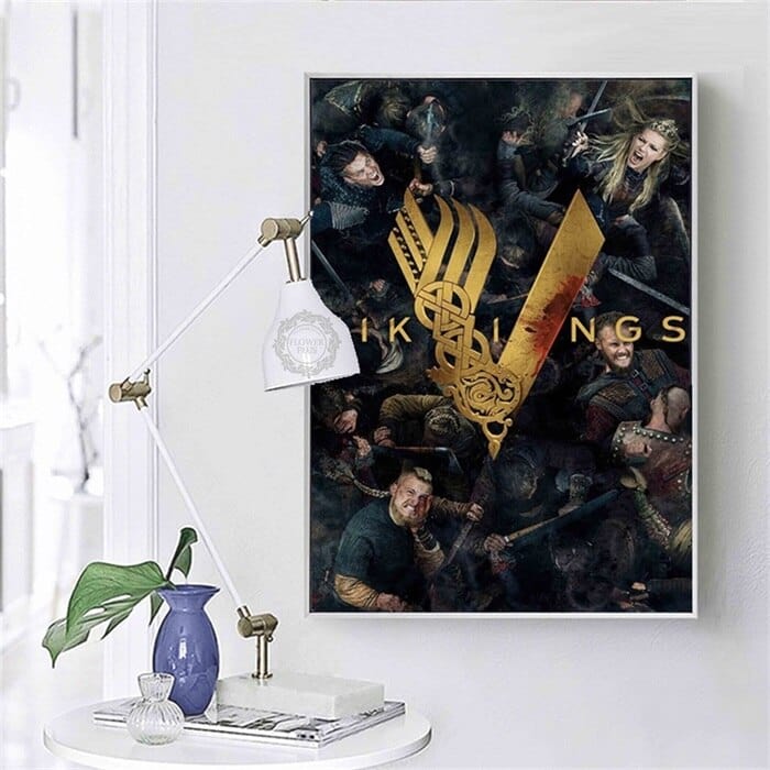 Poster Vikings Posters and Prints Canvas Painting Wall Art Picture for Living Room Home Decor