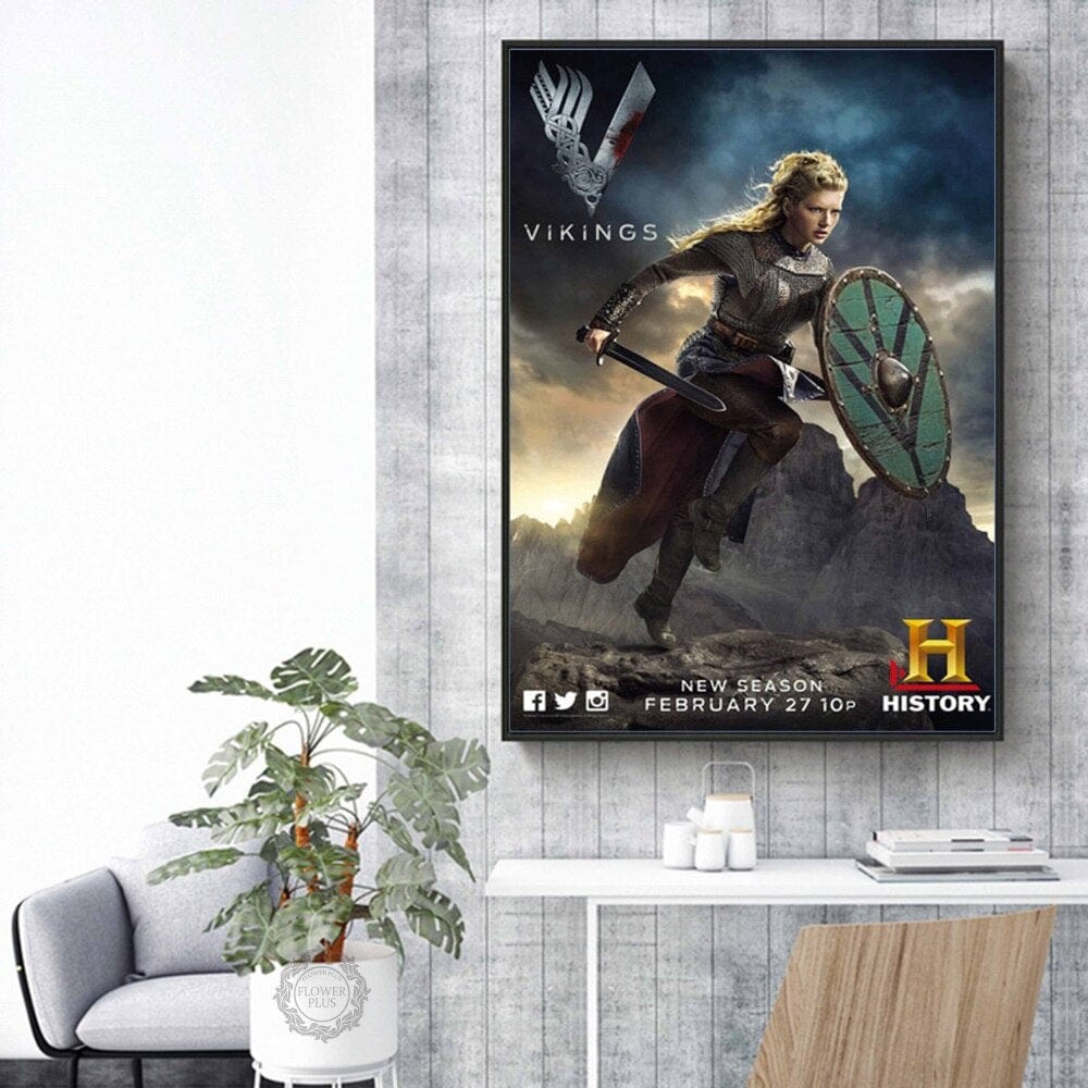 Poster Vikings Posters and Prints Canvas Painting Wall Art Picture for Living Room Home Decor