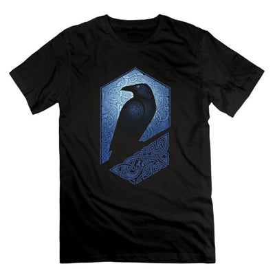 Corbeau Print Fitted T-Shirt