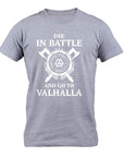 T-SHIRT VIKING - Die in battle and go to Valhalla